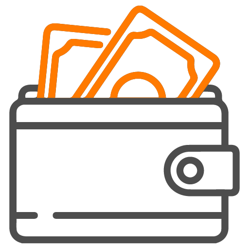 Illustration representing lumpsum investment calculator with wallet and currency